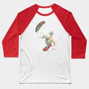 Dodo goes Kitesurfing Baseball T-Shirt